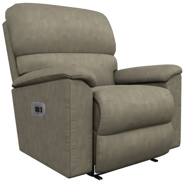 La-Z-Boy® Brooks Charcoal Power Wall Recliner with Headrest and Lumbar-0