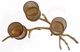 A & B Home Twig Gold Luster Glass 3-Pillar Holder-1