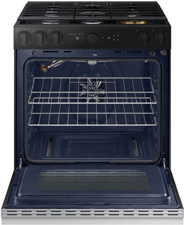 Samsung Bespoke 30" Stainless Steel Slide-In Gas Range-2