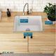 Elkay Quartz Classic® White 25" Undermount Laundry Sink with Perfect Drain®-4