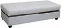 Edgewood Furniture Laporta Silver Storage Bench Ottoman-0