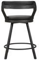 Homelegance® Appert Black/Dark Gray Swivel Counter Height Chair-3