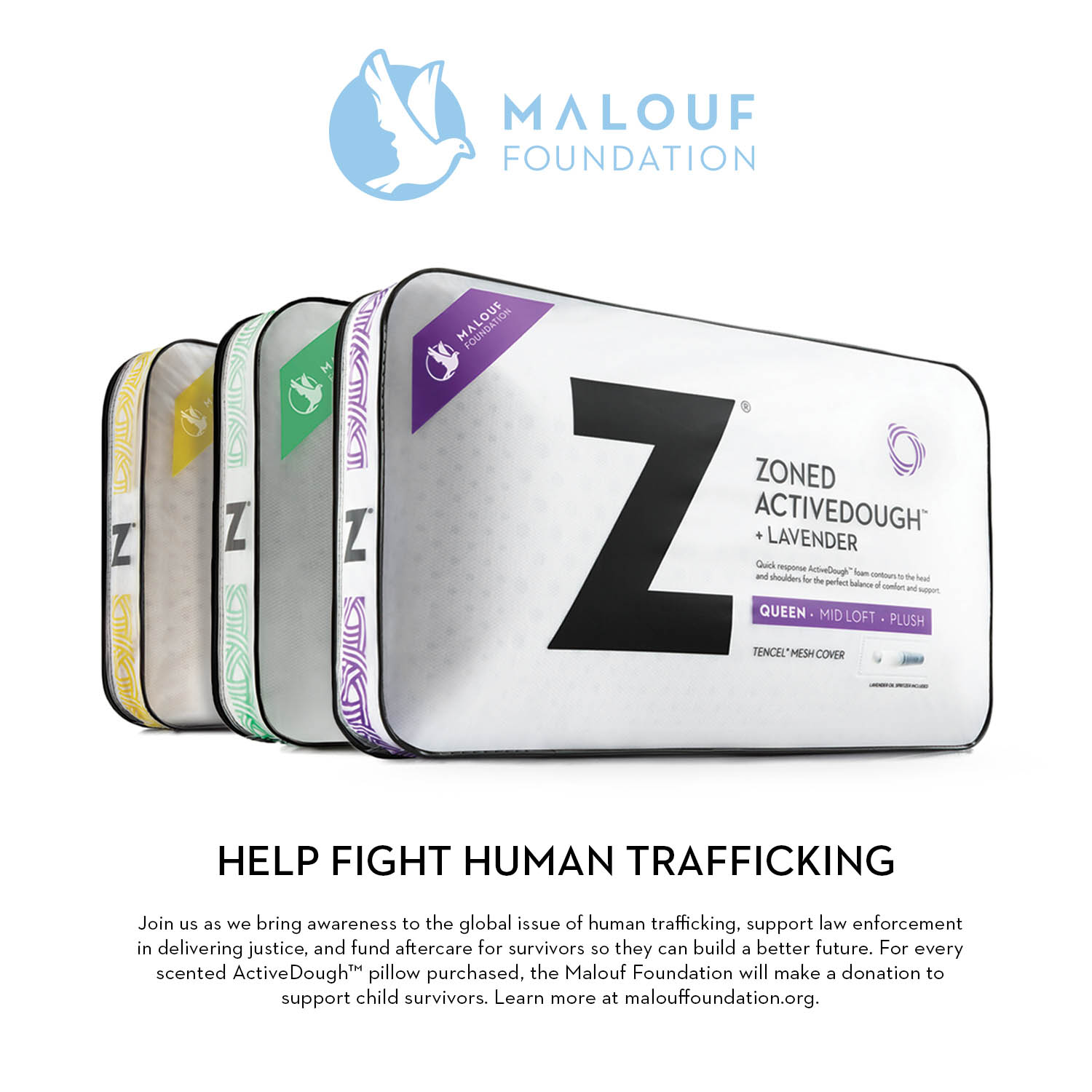 Malouf Zoned ActiveDough Pillow - Thumbnail 5