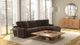 Jackson Furniture Comfrey 2-Piece Chocolate Right-Arm Facing Sofa Sectional and Chaise-1