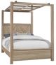 Artisan & Post by Vaughan-Bassett Cool Rustic Clear Maple King Mirrored Canopy Bed-0