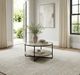 Liberty Furniture Paran Place Glass Top Round Cocktail Table with Black/Natural Base-1