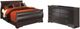 Signature Design by Ashley® Huey Vineyard 2-Piece Black Full Sleigh Bed Set-0