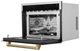 ZLINE Autograph Edition 24" 1.6 Cu. Ft. Stainless Steel Built-in Convection Microwave Oven with Polished Gold Helix Handle-3