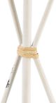 A & B Home 2-Piece Round Wooden Tabletop With Decorative Metal Side Tables-4