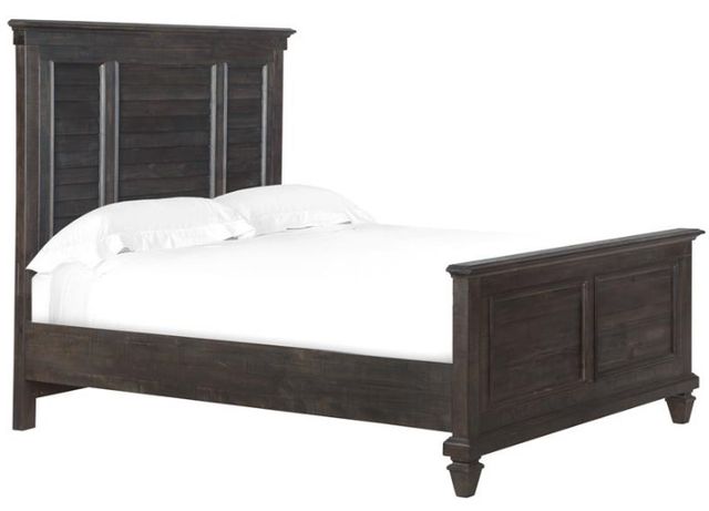 Magnussen Home® Calistoga Weathered Charcoal King Shutter Panel Bed-0