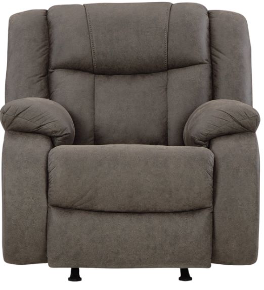 Signature Design by Ashley® First Base Gunmetal Manual Recliner-2