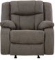 Signature Design by Ashley® First Base Gunmetal Manual Recliner-2