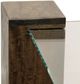 Harp & Finial® Kobe Glass Top Square Coffee Table with Vintage Iron Base -2