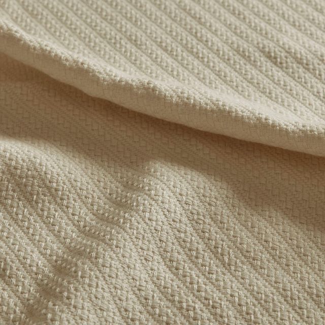 Olliix by Madison Park Liquid Cotton Linen King Blanket-1