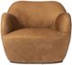 Four Hands Julius Nubuck Cognac Swivel Chair -1
