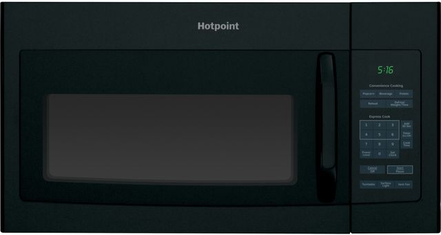 Hotpoint® 1.6 Cu. Ft. Black Over The Range Microwave-0