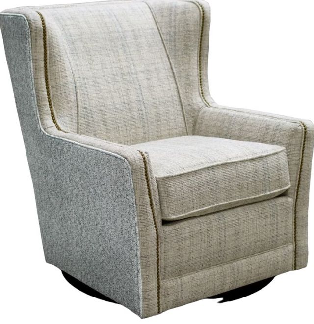 Alexvale Customizable Swivel Glider with Nailhead Trim