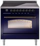 Ilve® Nostalgie II Series 36" Blue Pro Style Induction Range-2