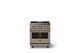 Viking® 5 Series 30" Nantucket Pro Style Dual Fuel (NG) Range with Brushed Brass Trim-3