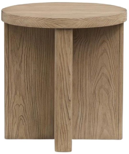 Magnussen Home® Hayden Golden Oat Round End Table-2