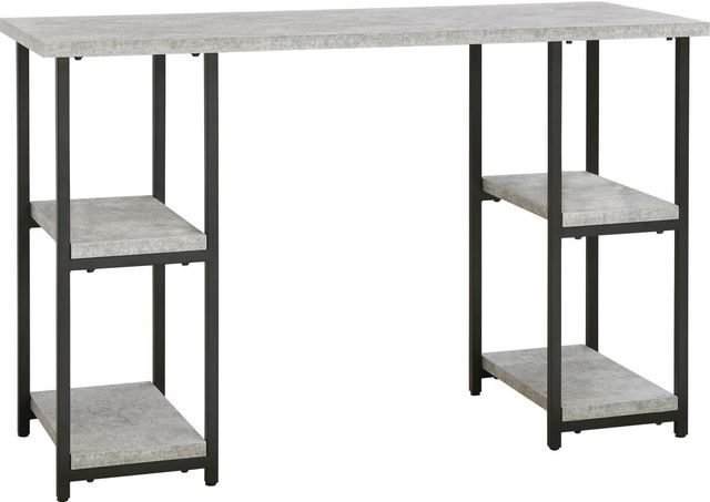 Signature Design by Ashley® Lazabon 2-Piece Black/Gray Home Office Desk Set-1