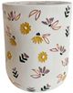 TOV Furniture Off-White Ceramic Hand-Painted Floral Indoor/Outdoor Side Table-0