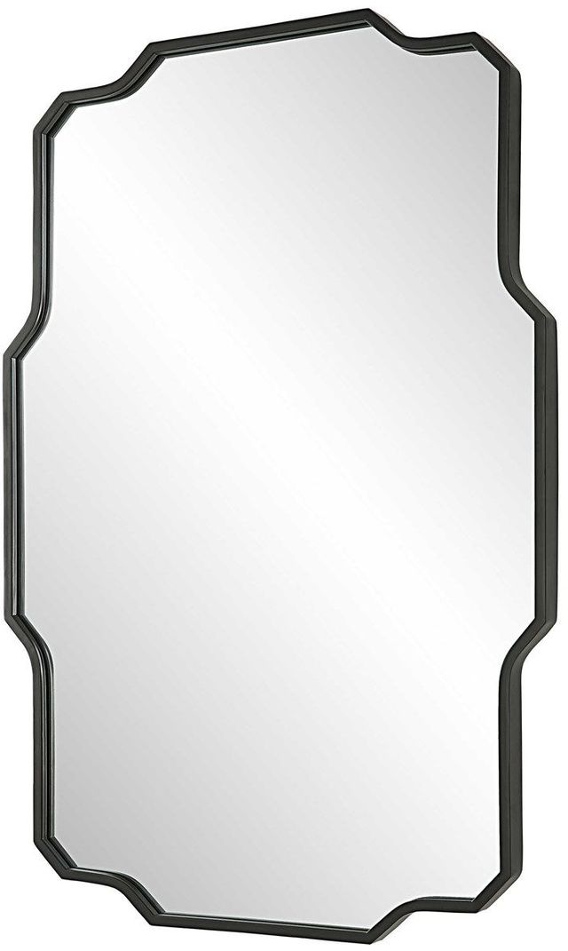 Uttermost® Casmus Matte Black Wall Mirror-4