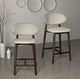 Nest Home Collections Erica Carob/Paloma Gray Counter Stool-1