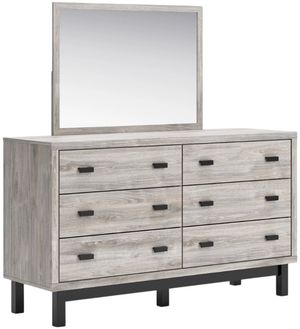 Benchcraft® Vessalli Gray Dresser with Mirror