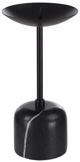 Renwil® Uma 2-Piece Matte Black Candle Holder Set-2