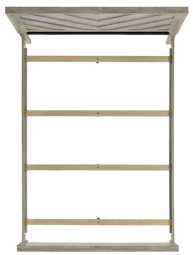 Elements International Ellen Ash White Full Panel Bed-3