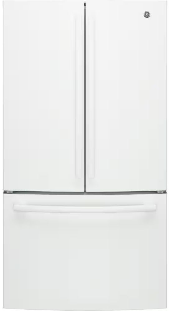 GE® 27.0 Cu. Ft. White French Door Refrigerator-0