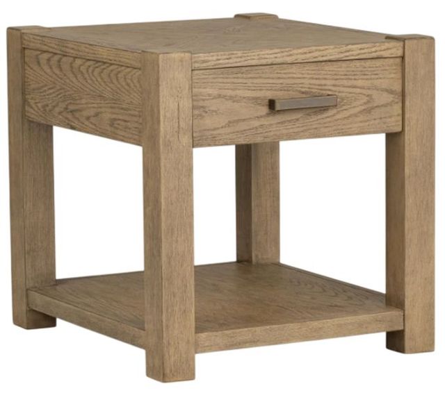 Legacy Classic Hazel Weathered Stone End Table-0