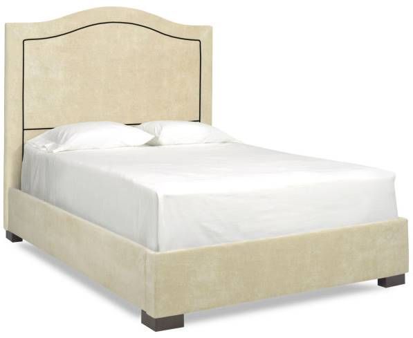 Parker Southern Dream Creations Beige Scroll Upholstered Bed-0
