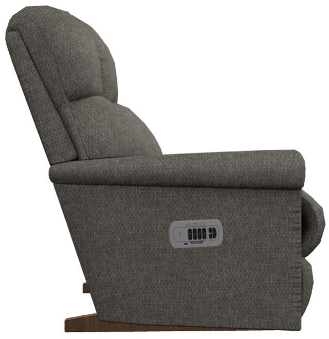La-Z-Boy® Pinnacle Graphite Power Rocking Recliner with Headrest and Lumbar-3