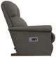 La-Z-Boy® Pinnacle Graphite Power Rocking Recliner with Headrest and Lumbar-3