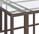 Coaster® Adri Glass Top SofaTable with Nickel Black Base-3
