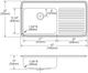 Elkay Lustertone® Classic Lustrous Satin 43" x 22" x 10" 2-Hole Single Bowl Drop-In Sink with Left Drainboard-4