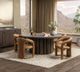 Classic Home Archie Maple Brown Leather Dining Chair-1