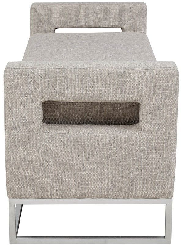 Olliix by Madison Park Grey Crawford Storage Bench-3