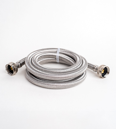 4 Ft. Stainless Steel Washing Machine Hoses-0