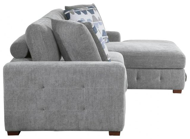 Homelegance® Raife 3-Piece Gray Sleeper Sectional with Right Chaise and Ottoman-3