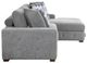 Homelegance® Raife 3-Piece Gray Sleeper Sectional with Right Chaise and Ottoman-3