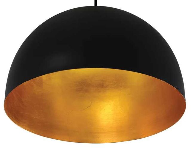 Adesso® Black Dome Pendant-1