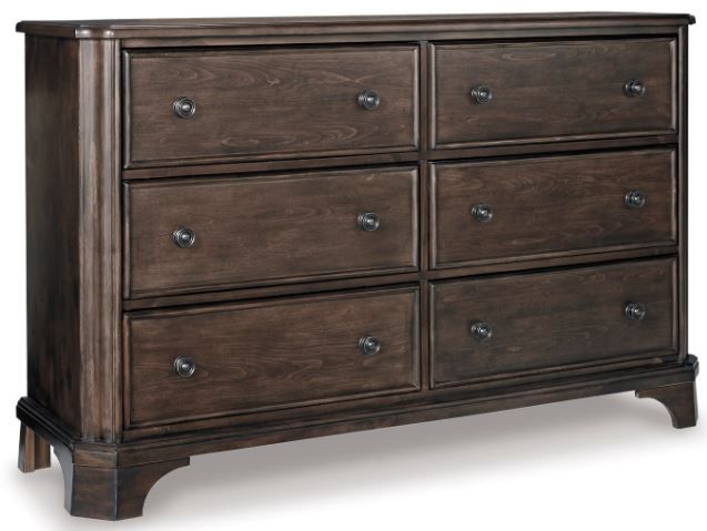 Signature Design by Ashley® Adinton 6-Piece Brown King Panel Storage Bed Set-2