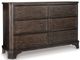 Signature Design by Ashley® Adinton 6-Piece Brown King Panel Storage Bed Set-2