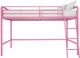 dhp furniture® Jett Pink Twin Youth Loft Bed-2