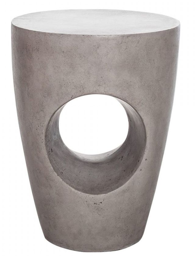 Moe's Home Collection Aylard Dark Grey Concrete Outdoor Stool-0