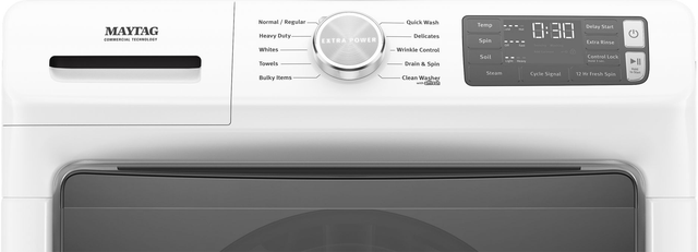 Maytag® White Front Load Washer & Gas Dryer Laundry Pair-4