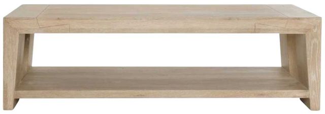 Classic Home Troy Aged Cream 60" Coffee Table-2